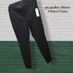 This is a Jacquelin Skinny black Printed Pant size 8/29 from the brand Liverpool